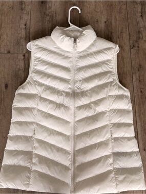 32 Degrees White Puffer Vest womens